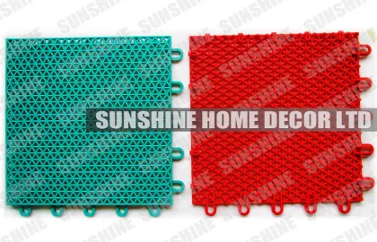 Polypropylene Bathroom Interlocking Indoor Sports Flooring , Tennis Court Surfaces
