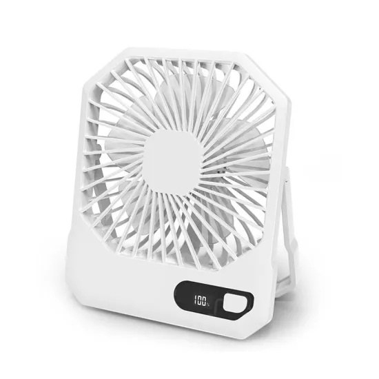 Cross-Border 2024: Ultra-Thin Foldable Wall-Mounted Desktop Fan - 6-inch, Office Mute with Digital Display