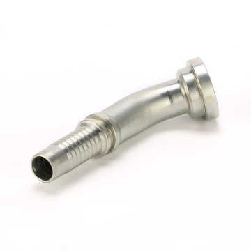 Hydraulic Hose Fitting: 3000 PSI 45 Degree Elbow with SAE Flange Connections