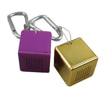 Portable Style Stereo Mini Speaker for Promotional/Gifts Purposes, Made of ABS, Square Style