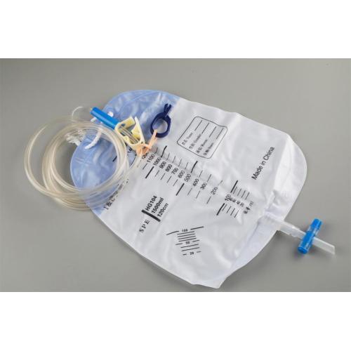Medical 1000ml urine collection drainage bag for adult