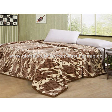 100 polyester raschel blanket, comfortable