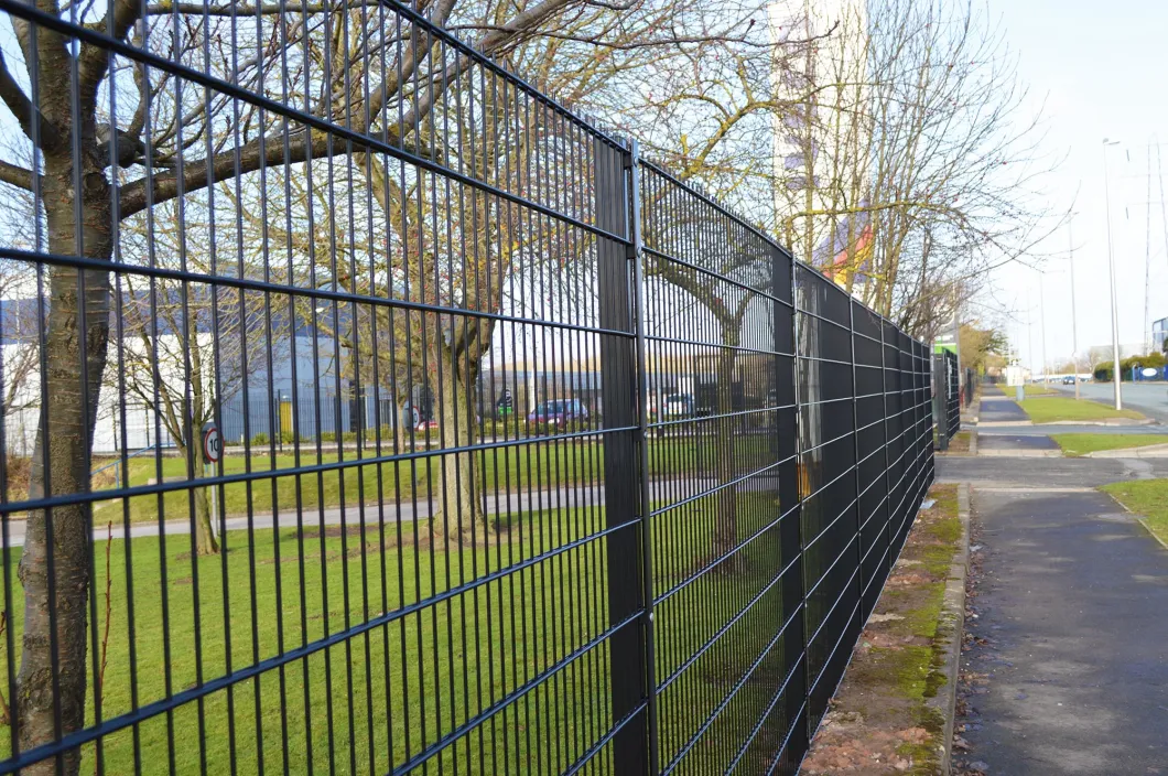 Vista de seguridad de la comunidad de malla de doble alambre hecha