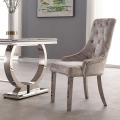 Cadeira de jantar de veludo de sala de jantar moderna de luxo