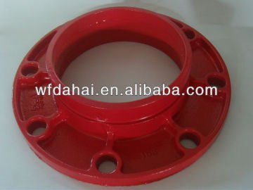 FM Approved Ductile Iron Grooved Fittings DN165 Flange (grooved)