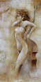 Meisje en Cello Wall Art vrouwelijk figuur olieverfschilderij