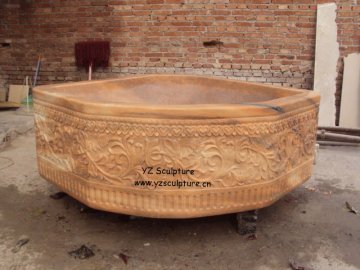 Pink Marble Bathtub(SNK099)