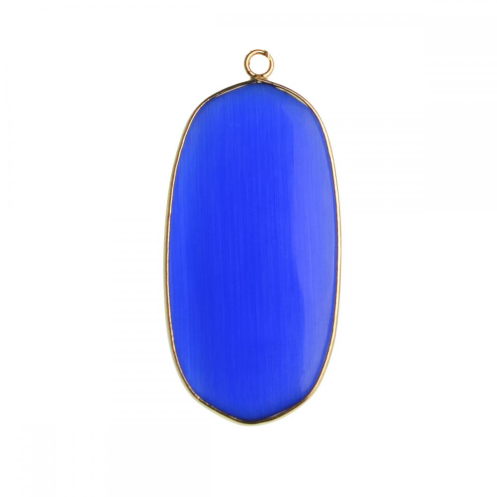 Gemstone Agate enveloppé Cooper Gold Stone Pendentif Natural Stone Rectangle Charm Pendeur pour la fabrication de bijoux de bricolage