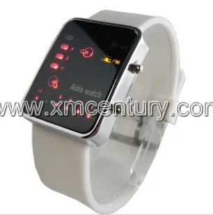 LED silicone jelly watch