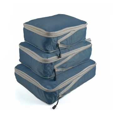 Light Weight Travel Compression Packing Cubes Nylon Storage Bag Set for Clothes Organizer Bags Accessories Travel Essentials