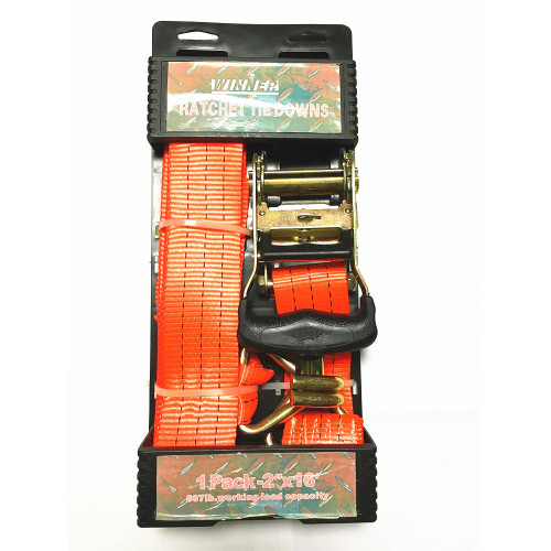 50mm empacotado catraca amarrar cinta de amarração vermelha com 2000KGS