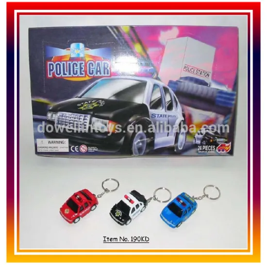 Cool Gift Key buckles ,Diecast Pull Back Police Car
