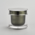 50g 100g 200g pot en plastique acrylique de forme ronde pot cosmetique clair