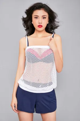 Women's high waist beachwear side pocket shorts