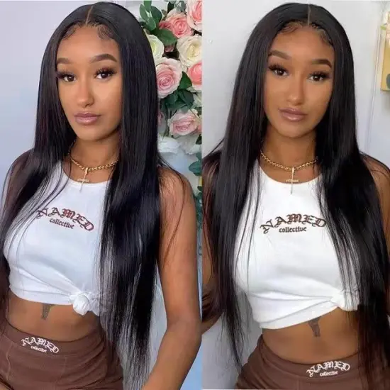 Wholesale  Unprocessed Raw Remy Lace Frontal Wig Virgin Cuticle Aligned Peruvian Human Hair Front Lace Front Wigs