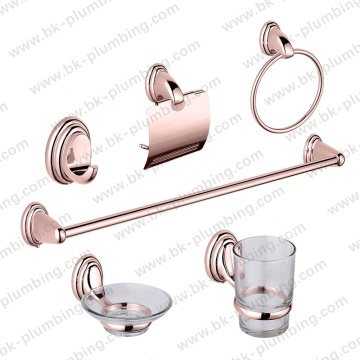 Budget Zinc Alloy 6-Piece Hotel Toilet & Bathroom Accessory Set