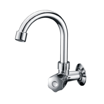 Modern zinc alloy chromed plated single handle kitchen faucet