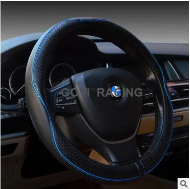 Coperchio del volante per auto universale in pelle vera in pelle