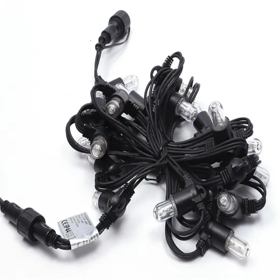 IP65 Waterproof Rubber Cable LED String Lights for Christmas Decoration