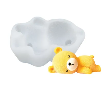 DIY Sleeping Bear Mold: 3D Fondant, Mousse, Ice Cream, and Bake Chocolate Cake Mold
