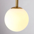 مصابيح قلادة من Glass Globe Brass و Haning