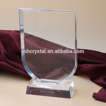 Optical Blank glass crystal plaque trophy shield MH-J0887