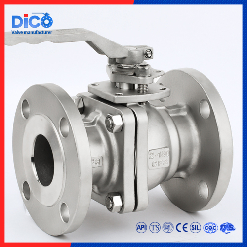 API 2PC stainless steel 300LB flange ball valve