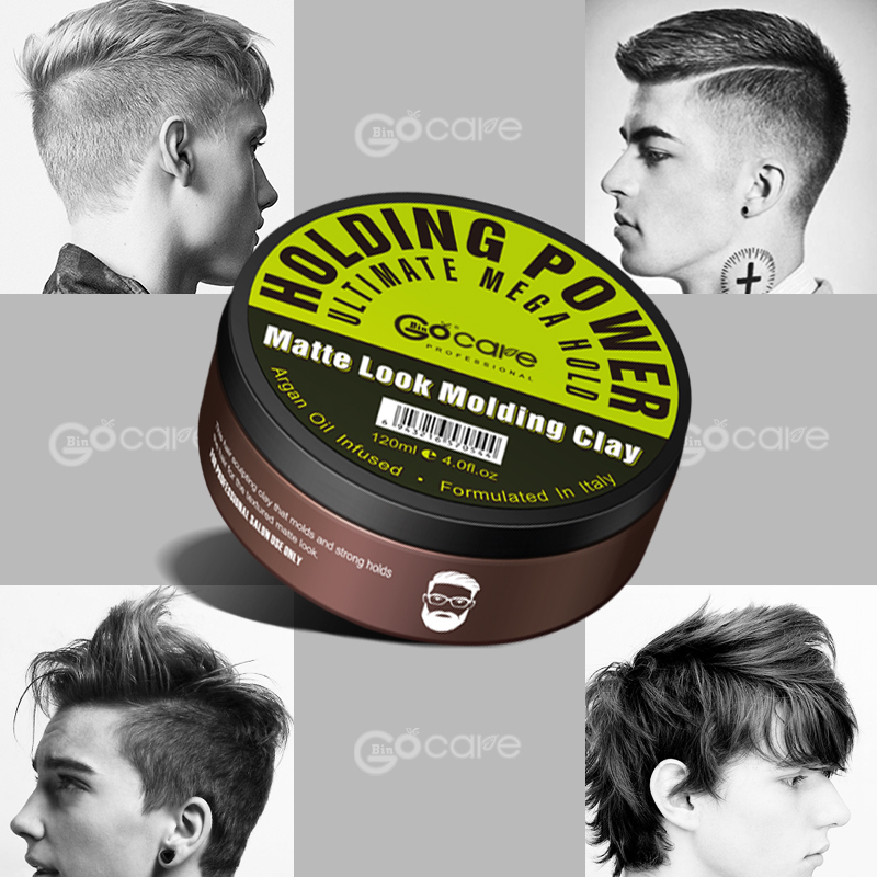 High Quality Organic Strong Hold Matte Styling Effect Long Lasting Hair Clay For Man