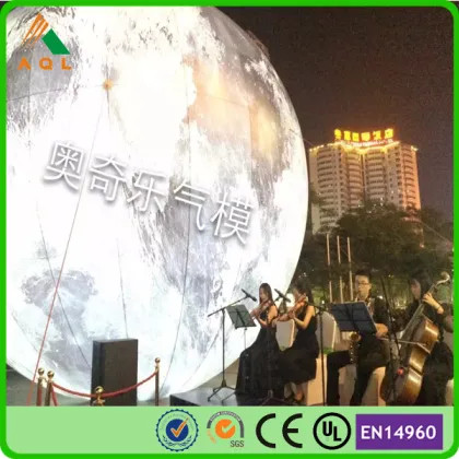 Aesthete advertising inflatable moon ball/ moon globe/ giant inflatable moon