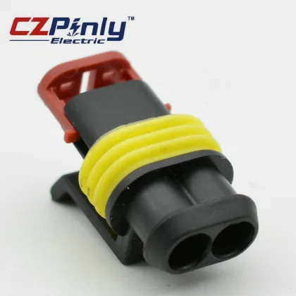 2 Pin Tyco TE Connectivity AMP Wiring Automotive Connector 282080-1
