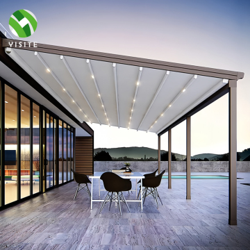 YST Factory Electric Remote Open Roof System - Waterproof Sun Shade Canopy for Outdoor Gardens