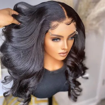 Pre Plucked 13X6 Transparent Hd Lace Frontal Wig Bodywave Hd Lace Front Human Hair Wig Brown Curly Wigs Human Hair Lace Front