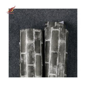 grey hd wall sticker 3d brick room wallpaper