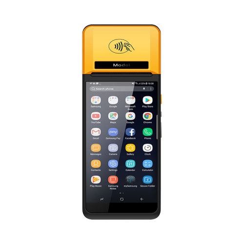 Ten-core Android smart terminal handheld credit card cashier scan code printer