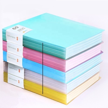 Custom PP Clear Book with 60 Pockets A4 Presentation Display Book