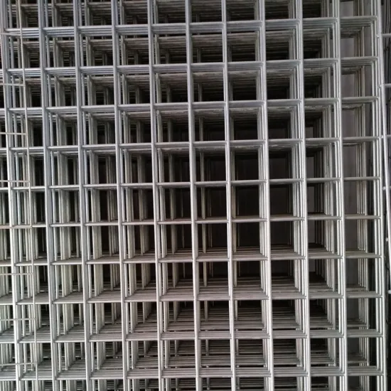 Galvanized Wire Mesh Panels With 4" Aperture
