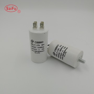 CBB60 Metallized Polypropylene Film Capacitor 450VAC 50/60Hz 25/70/21 50UF