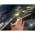 Filme transparente de PVC azul à prova d'água