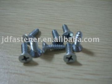 cross recessed countersunk head tapping screws
