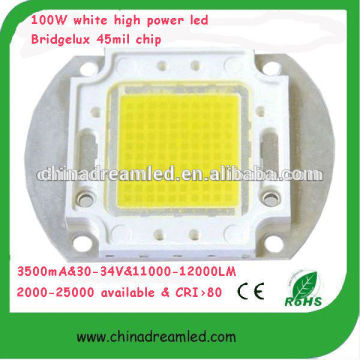 100w High Power Led 100w Led Chip Bridgelux Epistar Chip 100w Cob Led Diode 100w Led Light 100w Led Lamp 100w Cob Led Chip