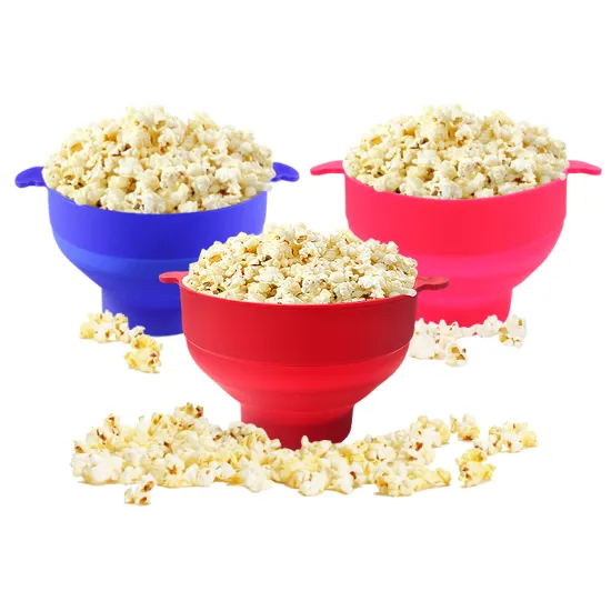 Factory Direct Eco-Friendly Silicone Popcorn Maker: Customizable Collapsible Machines for Dinnerware