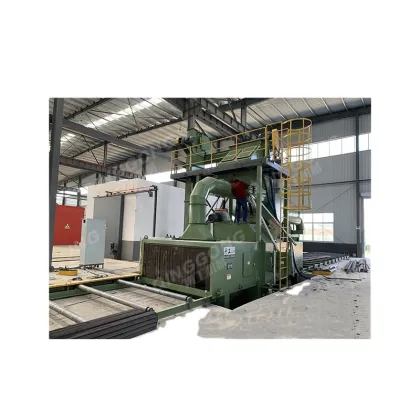 Qinggong Brand H Beam Shot Blasting Painting Machine with Roller Conveyor