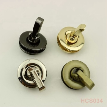 Factory Supply Bag Accessories: 4 Colors Round Metal Twist Bag Locks