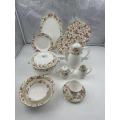 Underglaze colored ceramic tableware