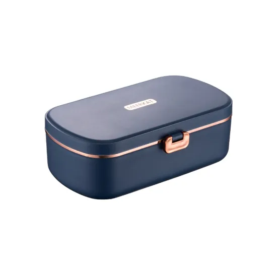 Portable Electric Lunch Box Heater for Car, Office, and Home - Plastic and Stainless Steel Design