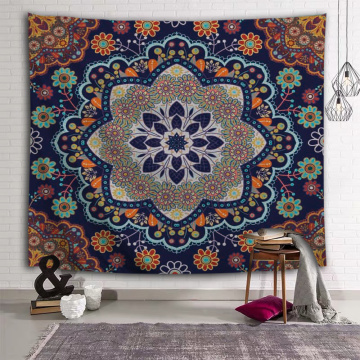 Bohemian Tapestry Mandala Wall Hanging Indian Style Boho Psychedelic Tapestry for Livingroom Bedroom Home Dorm Decor