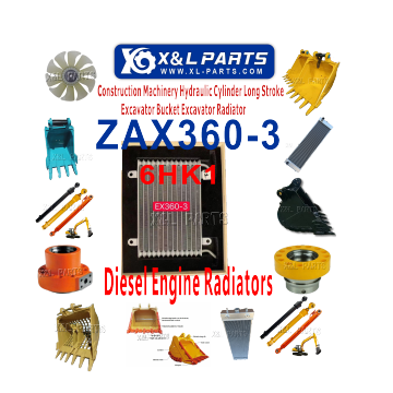 Строительный механизм Turbo Diesel Engine Radiators для Hitachi EX360-3 EX450/490-5A ZAX240 SH240-5, Kubota и Komatsu