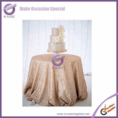 18804 Gold Wholesale cheap IPO sequin table cloth                
                                    Quality Assured
