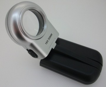 7006 Folding Portable LED Magnifier, Illuminated Jewelry Magnifier
