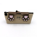 Cat pad pattern cute canvas pencil case